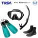 TUSA дайвинг легкое снаряжение 4 позиций комплект M19 маска SP451/SP461 snorkel ласты SF0113 ботинки DB0104 мужчина M-19