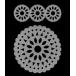 PLAID stencil Circle Medallion 603-0590 повторение можно использовать stencil сиденье 