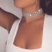  взрослый симпатичный сверху товар Swarovski стразы короткое колье Kirakira biju- роскошный sexy 