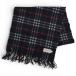 [ б/у ] Burberry noba проверка muffler кашемир 100% темно-синий B разряд bb4604cf