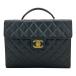 [ б/у ] Chanel matelasse портфель здесь Mark черная икра s gold черный Gold металлические принадлежности A разряд ch58212gg
