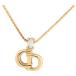 [ б/у ] Dior колье CD Logo Stone аксессуары A разряд di3312hh
