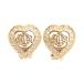 [ б/у ] Dior серьги CD Logo Stone Heart аксессуары A разряд di8811fg