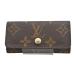[ б/у ] Louis Vuitton монограмма myurutikre4 чехол для ключей Brown Gold металлические принадлежности A разряд lv0606ss