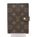 [ б/у ] Louis Vuitton монограмма Agenda PM обложка для записной книжки 6 дыра тип Brown Gold металлические принадлежности A разряд lv6518kk