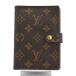 [ б/у ] Louis Vuitton монограмма Agenda PM обложка для записной книжки Brown Gold металлические принадлежности B разряд lv7618hj