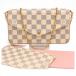 [ б/у ] Louis Vuitton Damier azur небольшая сумочка Ferrie si- сумка на плечо A разряд lv9992bf