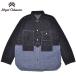 NIGEL CABOURN �i�C�W�F���P�[�{�� �V���c UTILITY SHIRT TYPE2 10oz DENIM ���[�e�B���e�B�[�V���c �^�C�v2 10�I���X�f�j��