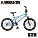 2022年モデル 入学祝い キッズ BMX ARESBIKES アーレスバイク　STN フラットランド  16インチ ブルー　水色　青【完全組立】ストライダー卒業　自転車