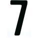 #TRUSCO разрезной знак 50mm чёрный 7 CS50BK7(2564539)