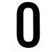 #TRUSCO разрезной знак 50mm чёрный 0 CS50BK0(2564558)