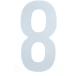 #TRUSCO разрезной знак 50mm белый 8 CS50W8(2564559)