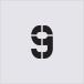 #IM stencil 9 знак размер 100×65mm AST51(4341422)