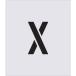 #IM stencil X знак размер 150×95mm AST58(4341431)