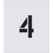 #IM stencil 4 знак размер 150×95mm AST64(4341503)