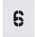 #IM stencil 6 знак размер 150×95mm AST66(4341520)
