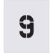 #IM stencil 9 знак размер 150×95mm AST69(4341554)