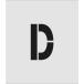 #IM stencil D знак размер 150×95mm ASTD15095(8186119)