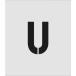 #IM stencil U знак размер 150×95mm ASTU15095(8186138)