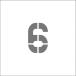 #IM stencil магнит 6 знак размер 50×40mm ASTM65040(8364175)
