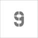 #IM stencil магнит 9 знак размер 50×40mm ASTM95040(8364178)