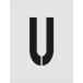 #IM stencil U знак размер 250×125mm ASTU250125(8186170)