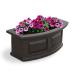 Mayne Nantucket 2ft Window Box - Espresso - 24in x 11.5in x 10in - with 1.6 Gallon Built-in Water Reservoir (4829-ES)