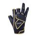  Gamakatsu CORDURA(R)to-na men to перчатка (3шт.@ порез ) черный × Gold GM7290 ( рыбалка перчатка ).. пачка возможно 