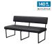  обеденный bench .. соус имеется bench стул 2 человек для .. соус модный простой современный ширина 140cm Северная Европа 2 местный . черный steel ножек PVC кожа кожзаменитель 