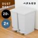  мусорная корзина 20L 2 шт. комплект педаль тип модный простой compact компактный крышка имеется тонкий Северная Европа современный Monotone серый минут другой сделано в Японии легкий в использовании меньше 