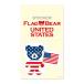 FLAG BEAR STICKER<UNITED STATES> национальный флаг стикер большой (L) America AMERICA moon графика FLAGS