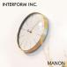 MANONma non wall часы CL-3882 стена настенные часы /INTERFORM Inter форма / батарейка дополнение 