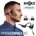 Shokz OpenComm2 UC 2025 Upgrade ����å��� �����ץ󥳥�ġ� �桼���� Type-A/Type-C ��ž��/������