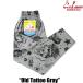 S�T�C�Y COOKMAN �V�F�t�p���c Old Tattoo Gray �I�[���h�^�g�D�[ �O���[ �N�b�N�}�� Chef Pants