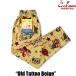 L�T�C�Y COOKMAN �V�F�t�p���c Old Tattoo Beige �I�[���h�^�g�D�[ �x�[�W�� �N�b�N�}�� Chef Pants