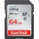 64GB SanDisk サンディスク Ultra SDXCカード CLASS10 UHS-I R:80MB/s 海外リテール SDSDUNC-064G-GN6IN ◆メ