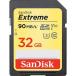 32GB SanDisk サンディスク Extreme SDHC UHS-I U3 V30対応 R:90MB/s W:40MB/s 海外リテール SDSDXVE-032G-GNCIN ◆メ