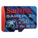  микро SD карта 256GB microSDXC SanDisk SanDisk GamePlay UHS-I U3 V30 A2 R:190MB/s W:130MB/s за границей li tail SDSQXAV-256G-GN6XN *me