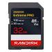 SD карта 32GB SDHC SANDISK SanDisk Extreme PRO Class10 UHS-I U3 V30 4K R:100MB/s W:90MB/s за границей li tail SDSDXXO-032G-GUCIN *me