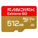  микро SD карта 512GB microSDXC SANDISK SanDisk Extreme GO Class10 UHS-I U3 V30 A2 R:240MB/s w:160MB/s за границей li tail SDSQXGN-512G-GN6MN *ko
