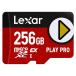microSD Express 256GB microSDXC SD Express Lexarre kissa -PLAY PRO EX UHS-I U3 A2 R:900MB/s W:600MB/s за границей li tail LMSXPS0256G-BNNNG *me