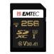 SD карта 256GB SDXC EMTEC SpeedIN Pro CLASS10 UHS-I U3 V30 4K R:100MB/s W:50MB/s за границей li tail ECMSD256GXC10SP *me