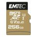  микро SD карта 256GB microSDXC EMTEC SpeedIN Pro CLASS10 UHS-I U3 V30 A1 R:100MB/s W:50MB/s SD адаптор есть за границей li tail ECMSDM256GXC10SP *me