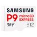 microSD Express 512GB Nintendo Switch2 соответствует Samsung Samsung микро SD P9 Express UHS-I U3 V30 R:800MB/s MB-MK512T-IT/EC *me