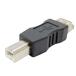 USB изменение коннектор SSAesese-USB2.0 данные пересылка / электризация USB-A( женский )-USB-B( мужской ) черный SUAF-UBMB *me