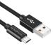 Micro USB ֥ 1m ٥å USB2.0 2.4A miwakura ¢ /ǡž 5Gbps USB-A to microB 100cm ֥å MCA-ATM100U2-K 