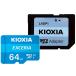  микро SD карта 64GB microSDXC KIOXIAki ok siaEXCERIA CLASS10 UHS-I R:100MB/s SD адаптор есть за границей li tail LMEX1L064GG2 *me