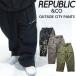 25-26 ���p�u���b�N REPUBLIC �� CO �X�m�{ �E�F�A�[ �p���c  OUTSIDE CITY PANTS ���j�Z�b�N�X   ship1