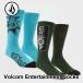 �ܥ륳�� VOLCOM ���롼 ���å��� ���� ��� 2025�ղ� Volcom Entertainment Socks ��1­�ȡ�D6312502 ship1