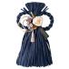 shi.. stylish New Year decoration lease simple navy blue blue tassel 